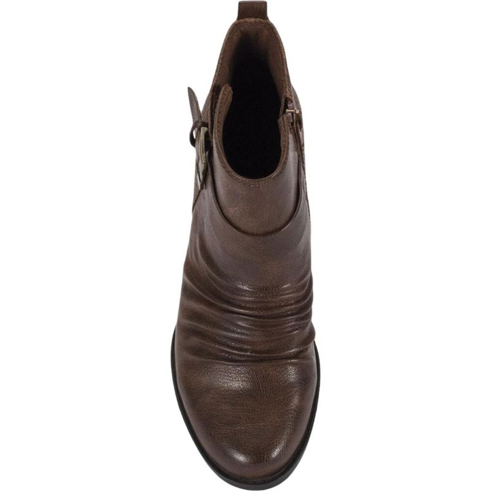 Baretraps Womens Rebel Brown Faux Leather Block Heel Shooties Shoes New_4